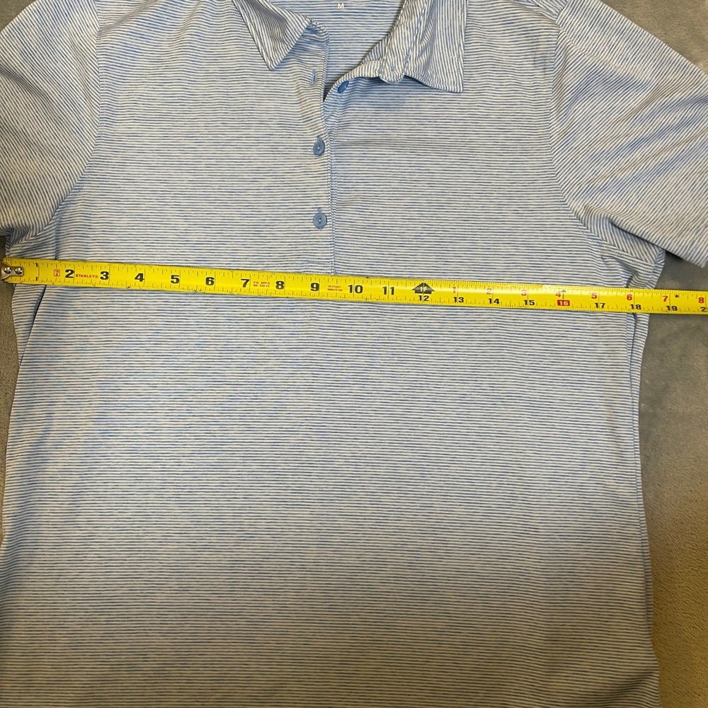 Vineyard Vines Women's Size‎ M Polo Shirt Blue Stripe Short Sleeve - Picture 4 of 5
